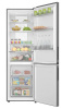 Холодильник с морозильником   Candy CFN6185SDC серебристый
