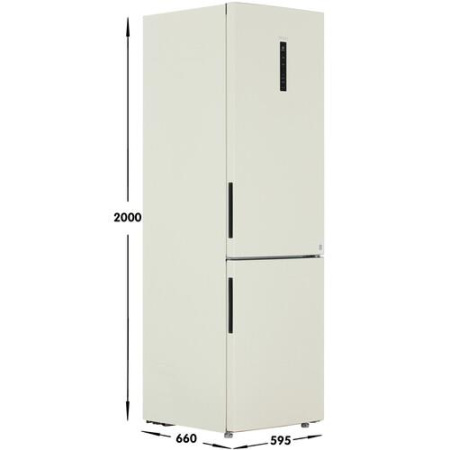 Холодильник с морозильником   Haier C4F640CCGU1 бежевый