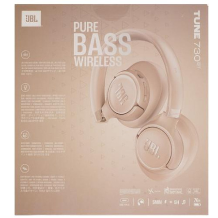 Беспроводные наушники JBL Tune 730BT  бежевый 2025