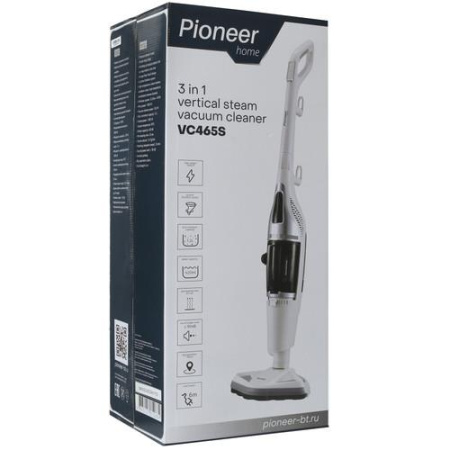 Вертикальный пылесос паровой Pioneer VC465S  белый