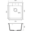 Кухонная мойка GRANFEST Urban 242 dark gray