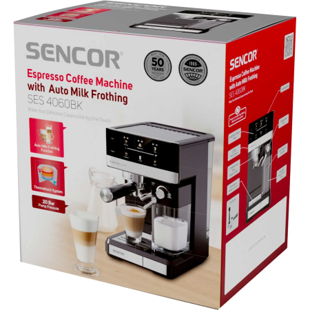 Кофеварка Sencor SES 4060BK