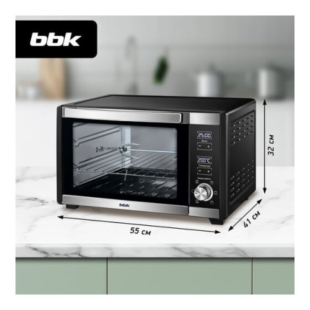 Электропечь BBK OE3081D черный/нерж