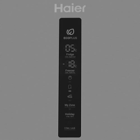 Холодильник с морозильником   Haier C4F637CXRGU1 серебристый