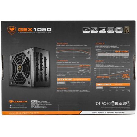 Блок питания Cougar GEX1050 [31GE105003P01] черный