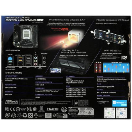 Материнская плата ASRock B650I Lightning WiFi